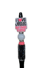 Load image into Gallery viewer, “I love Jesus but I cuss a little” Beaded Pen
