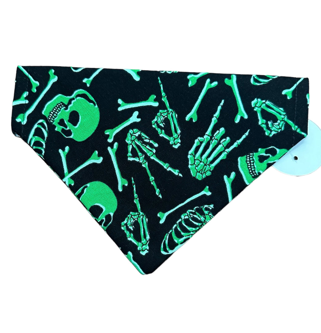 Skeleton “Glow in theDark” Halloween Dog Bandana