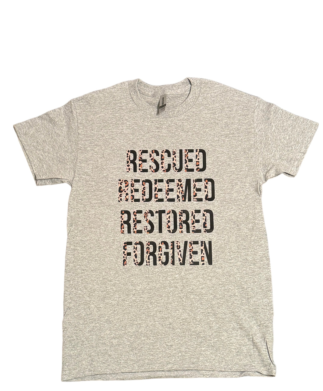 Rescue Redeemed Restored Forgiven Tee