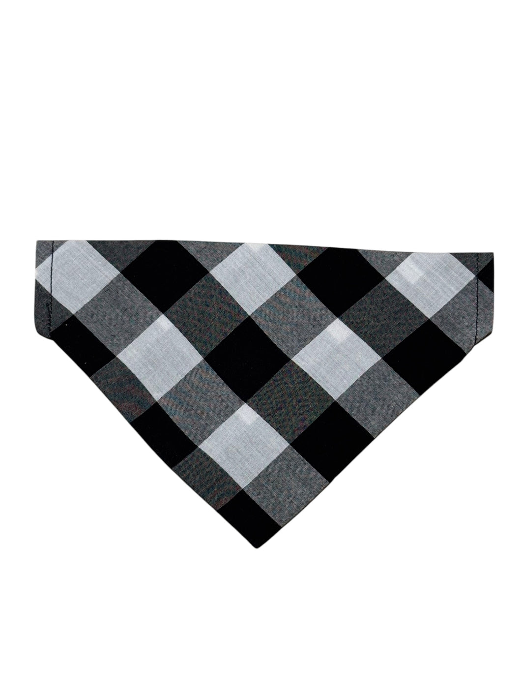 Black & White Gingham Collar