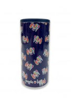 Load image into Gallery viewer, Navy Tie Dye Pup Slim Can Cooler
