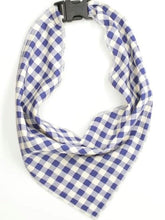 Load image into Gallery viewer, Blue Gingham Dog Bandana - Shop Sassy Dogs
