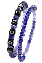 Load image into Gallery viewer, Dog Mom Beaded Bracelet Sets- Various Colors - Sassy Dogs Boutique
