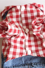 Load image into Gallery viewer, Red Plaid Dog Overalls - Shop Sassy Dogs
