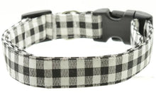 Load image into Gallery viewer, Black Gingham Dog Collar - Shop Sassy Dogs
