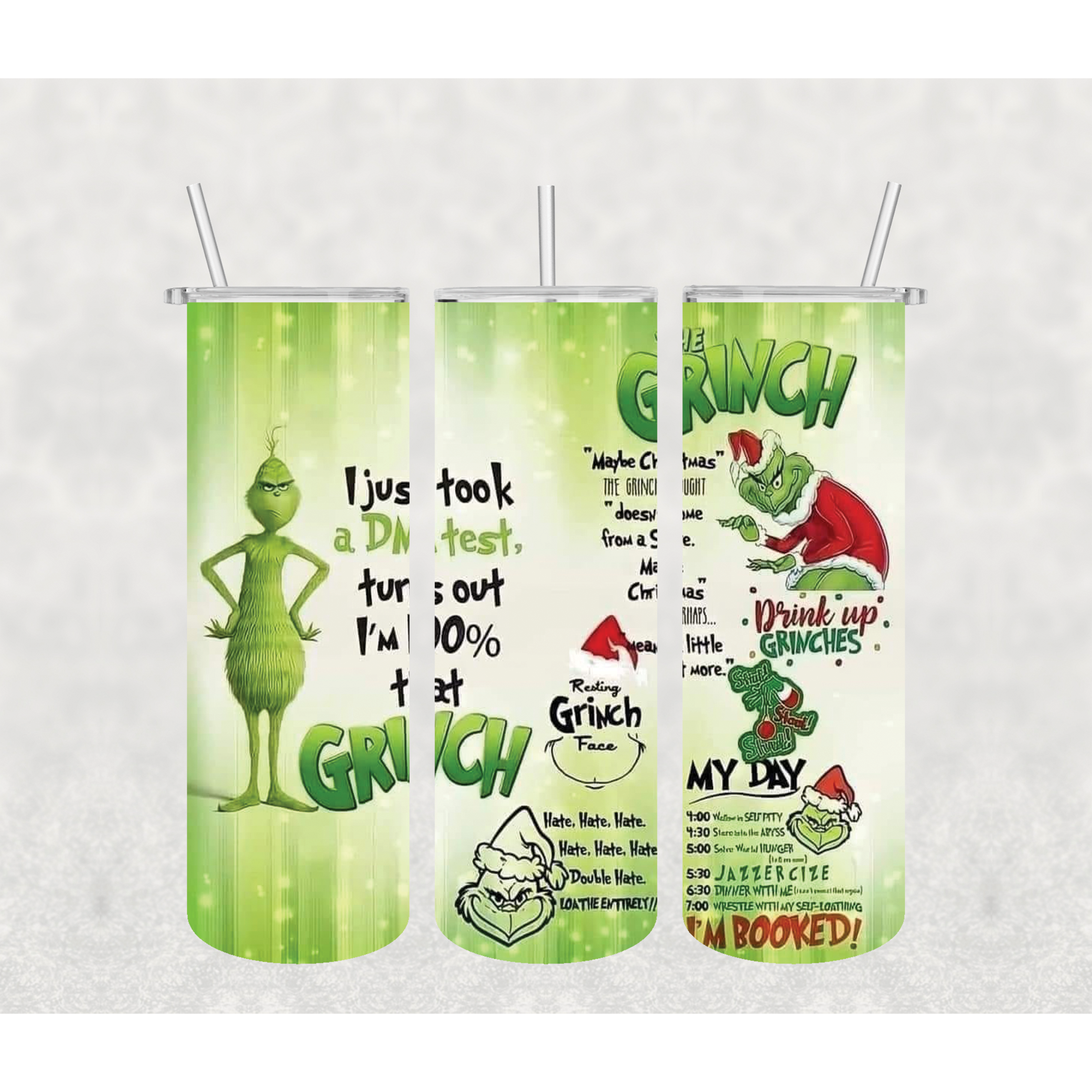 Grinch to do list tumbler – Honey Bees and Sweet Tees