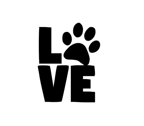 Love Car Decal - Sassy Dogs Boutique 