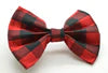 Red & Black Buffalo Plaid Bow - Sassy Dogs Boutique 