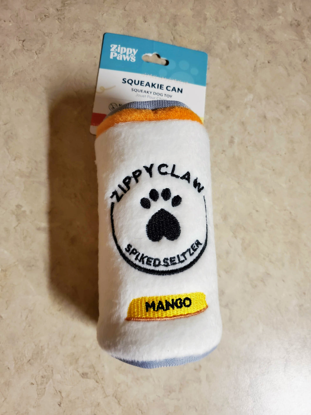 Zippy Claw Squeakie Can Toy