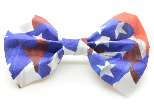 Flag Bow Tie - Sassy Dogs Boutique 