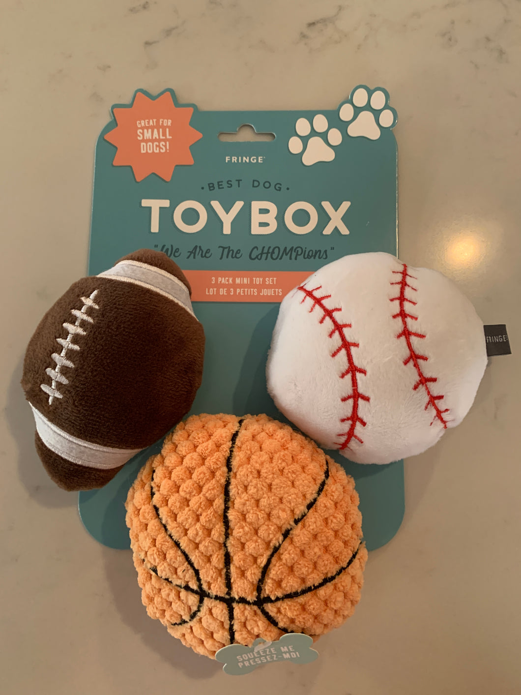 Sports 3 Piece Dog Toy Set - Shop Sassy Dogs
