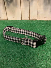 Load image into Gallery viewer, Black Gingham Dog Collar - Shop Sassy Dogs
