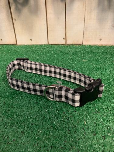 Black Gingham Dog Collar - Shop Sassy Dogs
