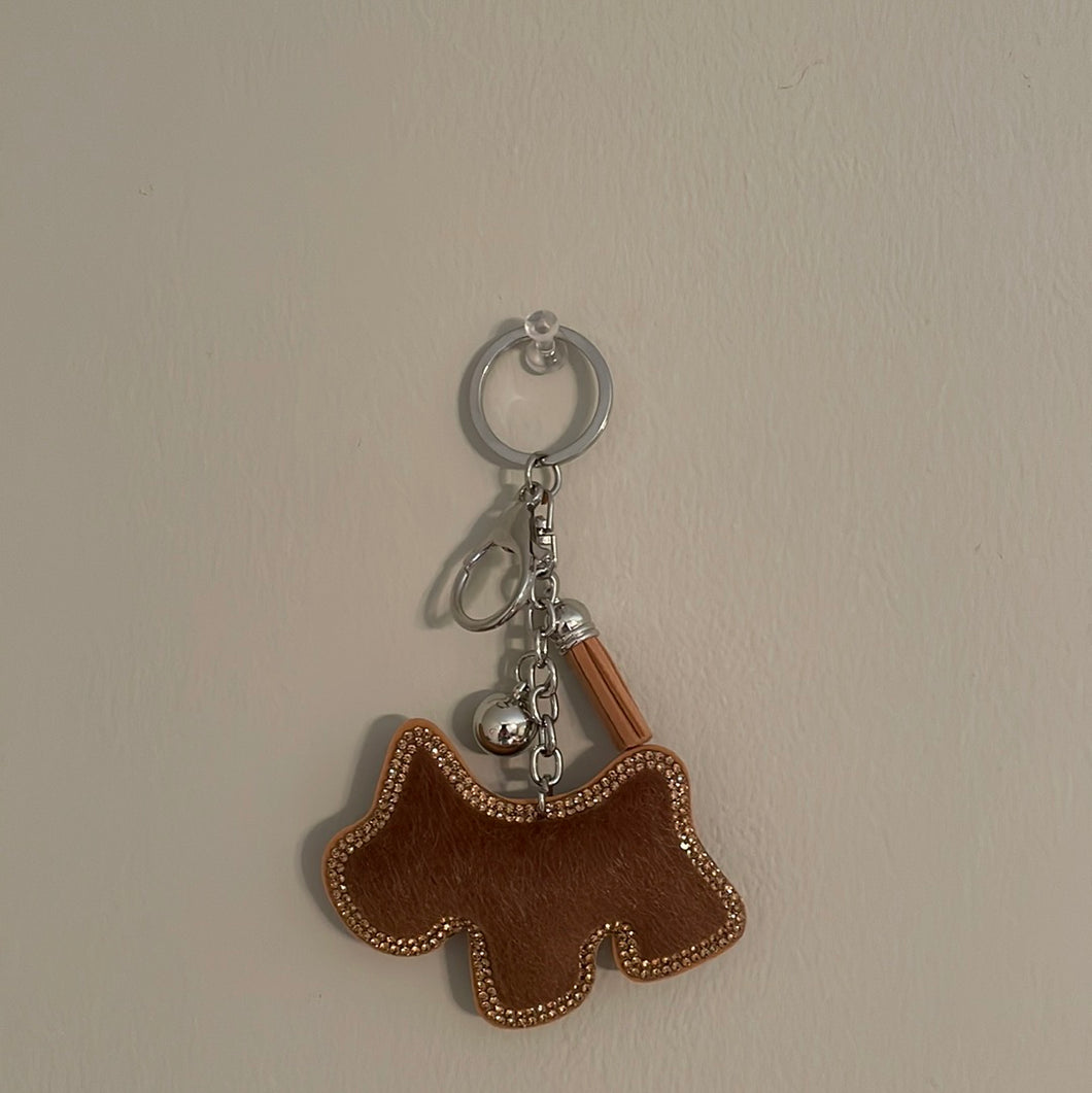 Brown Dog Key Chain - Sassy Dogs Boutique 