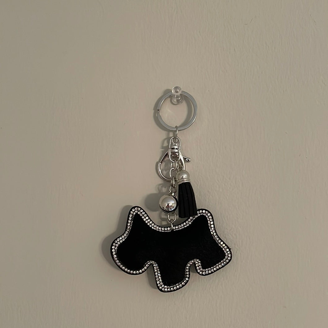 Black Dog Key Chain - Sassy Dogs Boutique 