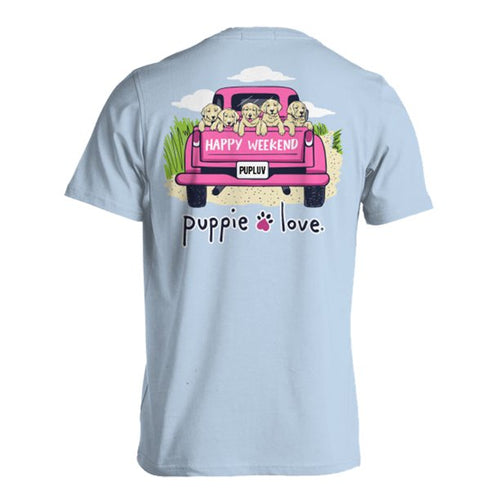 Happy Weekend Pups T-Shirt - Sassy Dogs Boutique 