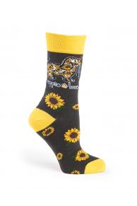 Sunflower Pup Adult Crew Sock - Sassy Dogs Boutique